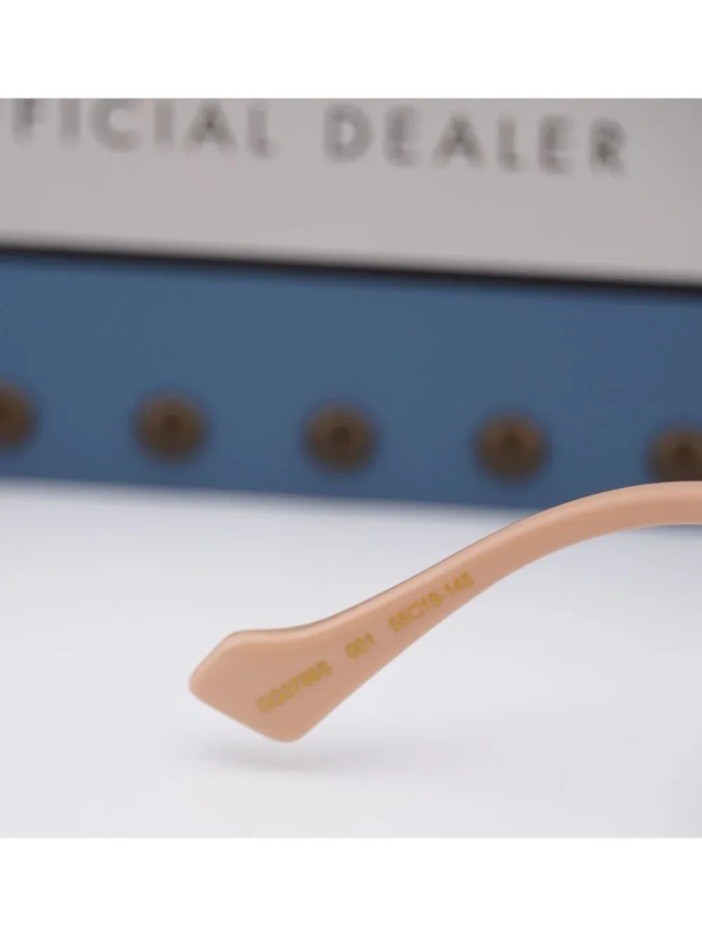 Gucci GG0788S 001 Square Sunglasses - Gold / Yellow